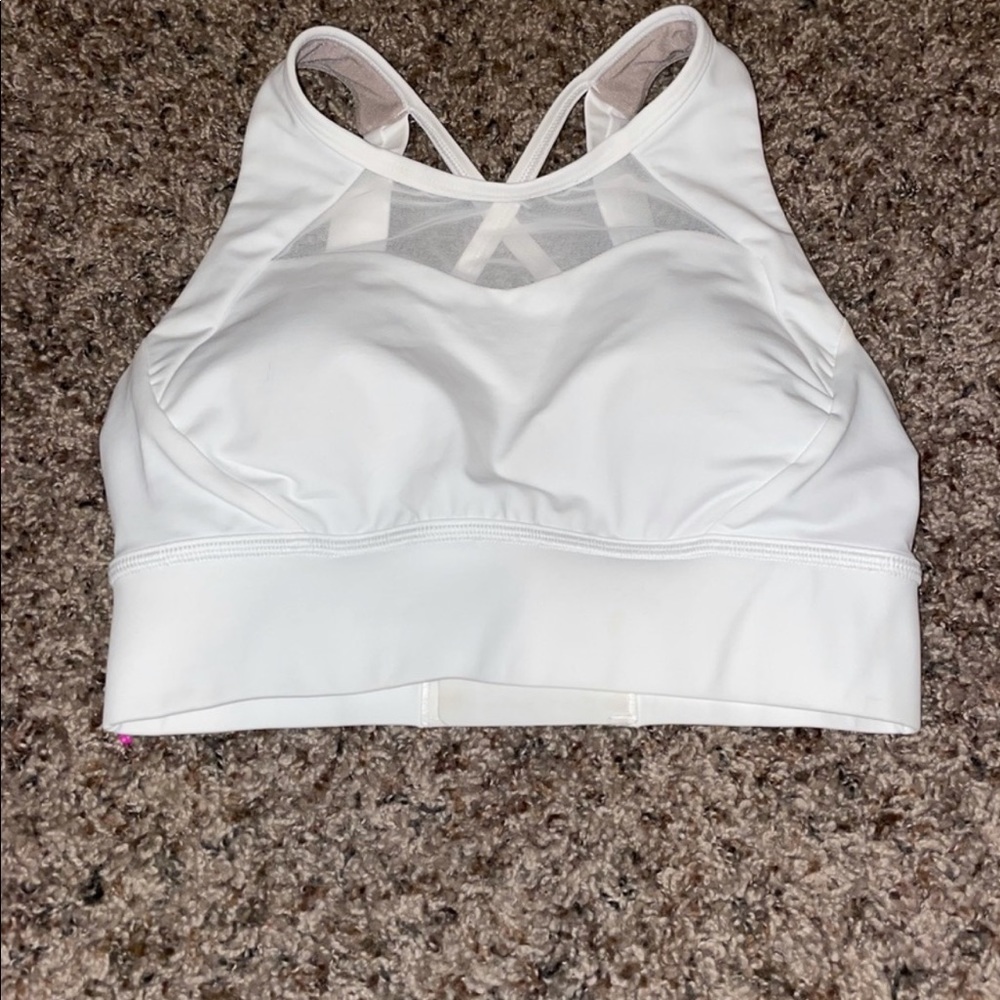 COPY - lulu lemon white sports bra